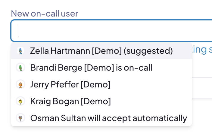 Hints for choosing a user for coverage