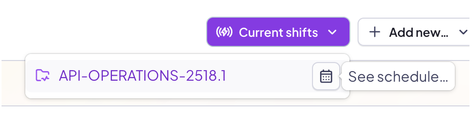 Jump to the current stint's schedule