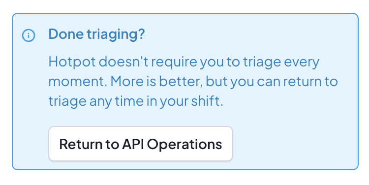 Some help during triage