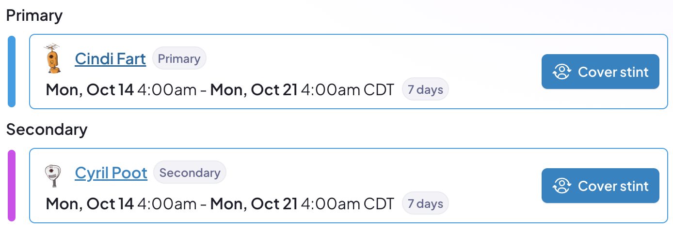 Some coverage buttons
